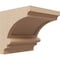 Ekena Millwork 4"W x 4"D x 4"H Wide Diane Rough Cedar Woodgrain TimberThane Corbel, Primed Tan CORUR04X04X04DIARCPR - alternate 1
